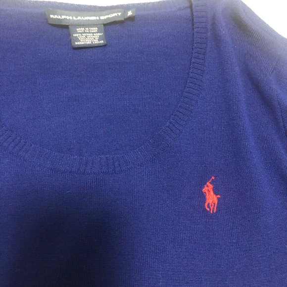 RALPH LAUREN Merino THIN KNIT CREW SWEATER XL - Picture 2 of 7